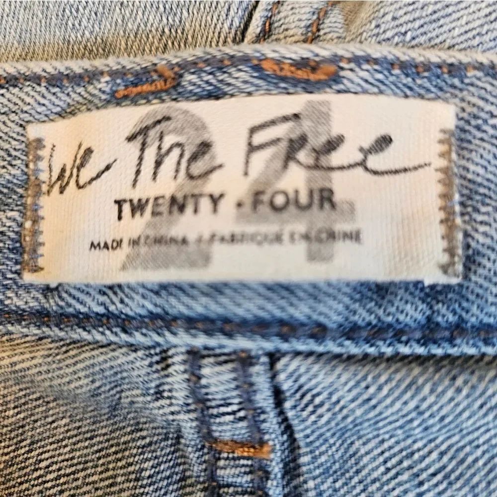 We the Free Jean shorts  sz 24 with 7" inseam. Slits on sides